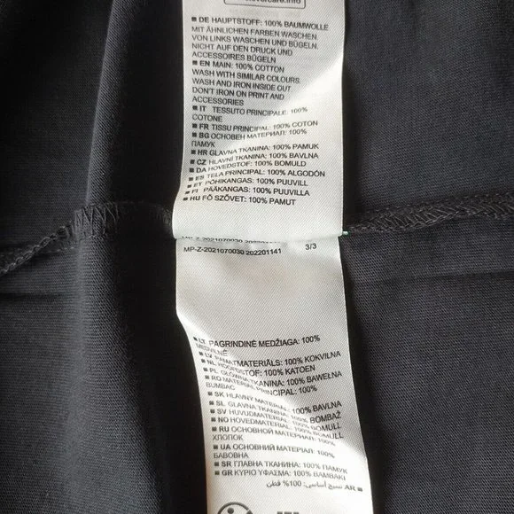 Marc O'Polo Black Printed Round Neck T Shirt - Picture 7 of 9